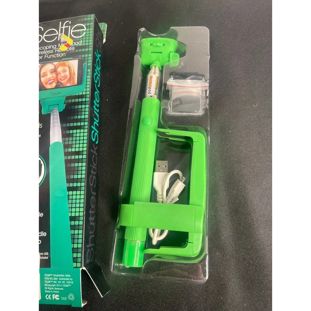 Tzumi Shutter Stick Selfie Telescoping Monopod with Wireless Remote Smartphones